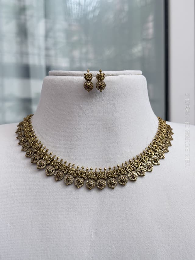 MAYURI — Antique Peacock Necklace Set