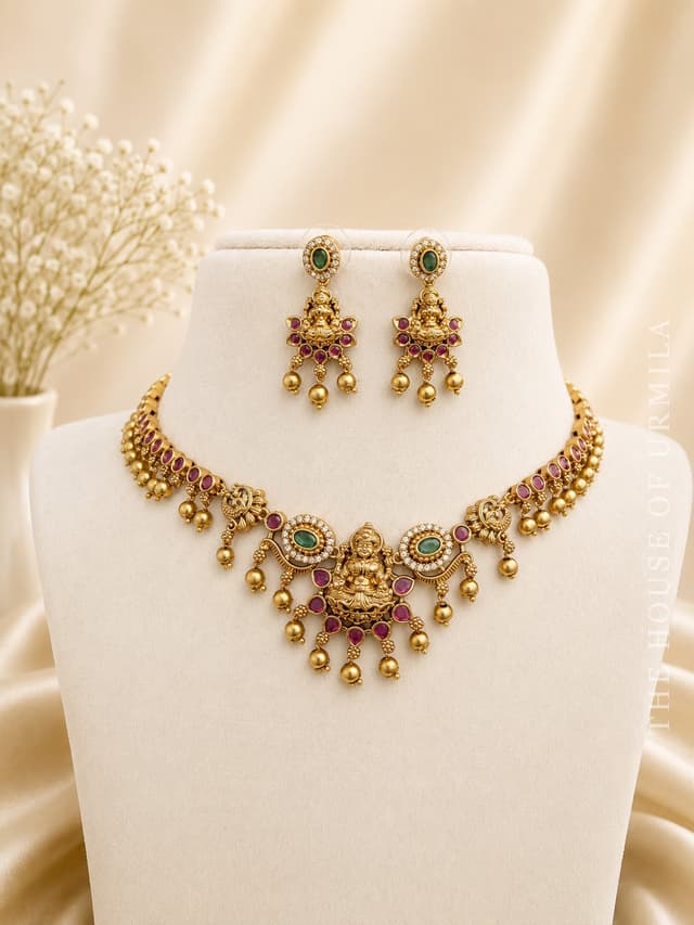AISHWARYA — Temple Jewellery Lakshmi Pendant Necklace